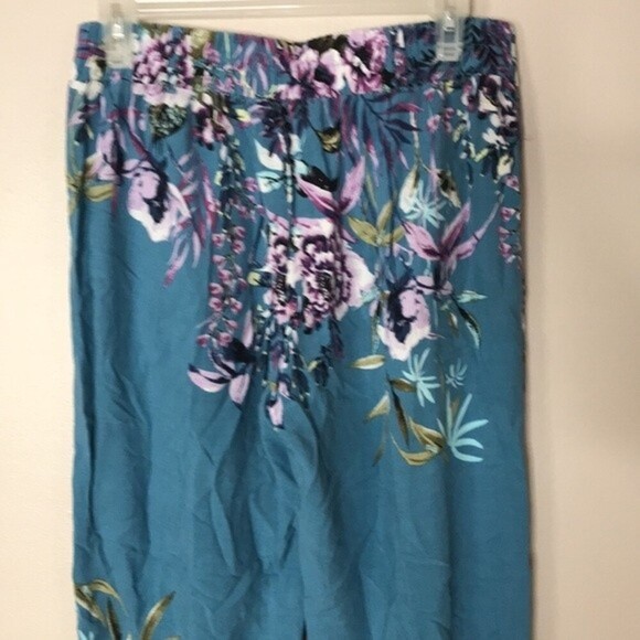 Gypsies and moon dust floral lightweight elastic waist lounge pants size large - Picture 8 of 11